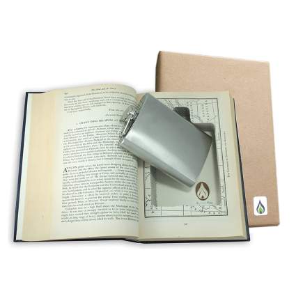 book safe with flask