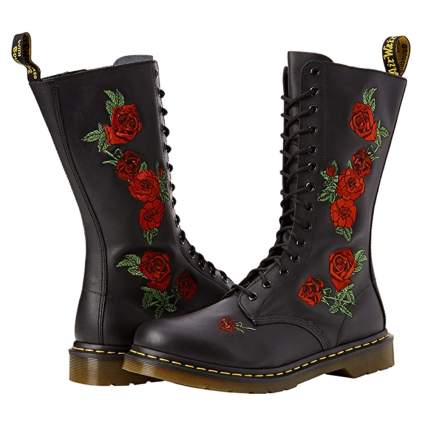 Dr. Martens 14 hole embroidered boot