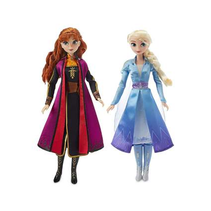 Elsa and Anna singing dolls